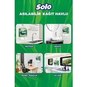 Solo Asılabilir Kağıt Havlu 1 Paket (1PK= 7 Rulo) Hijyenik ve Pratik Kullanım İçin Uygun (18 Li Set)