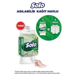 Solo Asılabilir Kağıt Havlu 1 Paket (1PK= 7 Rulo) Hijyenik ve Pratik Kullanım İçin Uygun (18 Li Set)