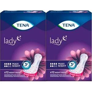 Tena Mesane Pedi Lady Maxi Night 24 Adet (2PK*12)