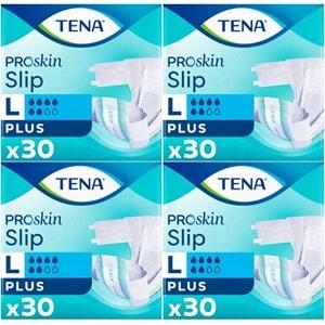 Tena Proskin Slip Plus Bel Bantlı Yetişkin Bezi L - Büyük - Large 120 Adet