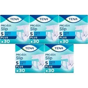 Tena Proskin Slip Plus Bel Bantlı Yetişkin Bezi S - Küçük - Small 150 Adet
