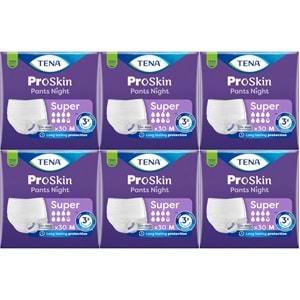 Tena Proskin Pants Süper Night Gece Emici Külot Yetişkin Bezi M - Orta - Medium 180 Adet