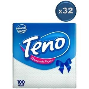 Teno Peçete 100 Lü Pk 32 Li Set (1 Koli)