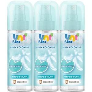 Uni Baby Bebek Kolonyası 150ML Nemlendiricili/Bebeksi Dokunuş (3 Lü Set)