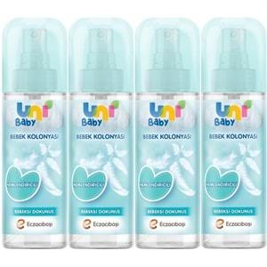 Uni Baby Bebek Kolonyası 150ML Nemlendiricili/Bebeksi Dokunuş (4 Lü Set)