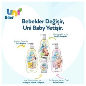 Uni Baby Bebek Kolay Tarama Saç ve Vücut Şampuanı 700ML (Pompalı) (2 Li Set)