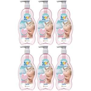 Uni Baby Bebek Kolay Tarama Saç ve Vücut Şampuanı 700ML (Pompalı) (6 Lı Set)