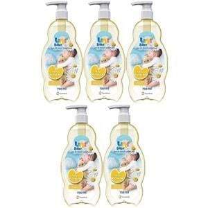 Uni Baby Bebek Şampuanı 700ML Tatlı Rüyalar (Pompalı) (5 Li Set)