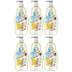 Uni Baby Bebek Şampuanı 700ML Tatlı Rüyalar (Pompalı) (6 Lı Set)