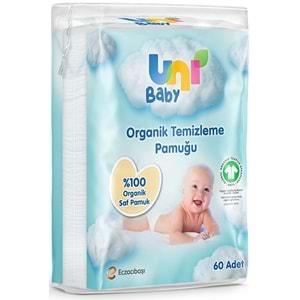 Uni Baby Bebek Temizleme Pamuğu 60 Adet Tekli Pk (6 Lı Set)