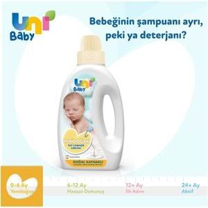 Uni Baby Yeni Doğan Çamaşır Deterjanı/Sabunu 1500ML (Sarı) (2 Li Set)