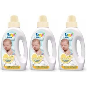 Uni Baby Yeni Doğan Çamaşır Deterjanı/Sabunu 1500ML (Sarı) (3 Lü Set)