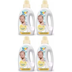 Uni Baby Yeni Doğan Çamaşır Deterjanı/Sabunu 1500ML (Sarı) (4 Lü Set)