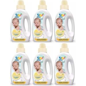 Uni Baby Yeni Doğan Çamaşır Deterjanı/Sabunu 1500ML (Sarı) (6 Lı Set)