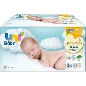 Uni Baby Islak Havlu Hassas Yeni Doğan 40 Yaprak (36Lı Set) 1440 Yaprak (Narin Ciltler için)(12PK*3)
