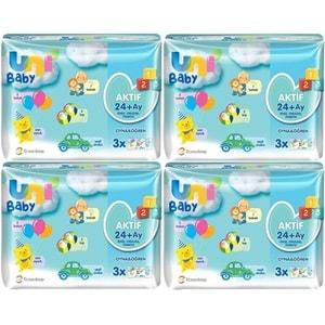 Uni Baby Islak Havlu Aktif / Oyna & Öğren 52 Yaprak (12 Li Set) 624 Yaprak (4PK*3)