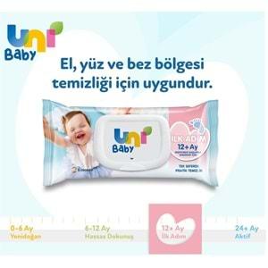 Uni Baby Islak Havlu Mendil İlk Adım 52 Yaprak (6 Lı Set) 312 Yaprak (2PK*3)
