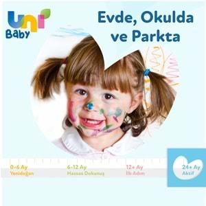 Uni Baby Islak Havlu Mendil 72 Yaprak Aktif (5 Li Set) 360 Yaprak Plastik Kapaklı