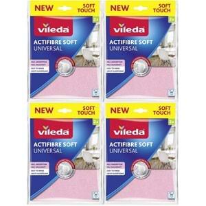 Vileda Actifibre Soft Universal New Soft Touch (Paket içi 2 Li) (4 Lü Set)