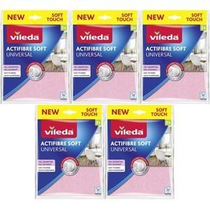 Vileda Actifibre Soft Universal New Soft Touch (Paket içi 2 Li) (5 Li Set)