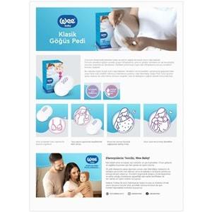 Wee Baby Klasik Göğüs Pedi (40 Lı) 480 Adet (12Pk*40)