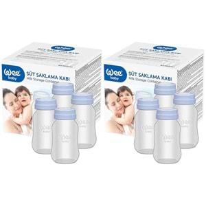 Wee Baby Süt Saklama Kabı (8 Li Set) (Kod:126) (2PK*4)