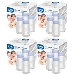 Wee Baby Süt Saklama Kabı (16 Lı Set) (Kod:126) (4PK*4)