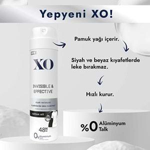 XO Deodorant 150ML Women-Kadın Invisible & Effective (2 Li Set)