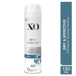 XO Deodorant 150ML Women-Kadın Dry & Effective (3 Lü Set)