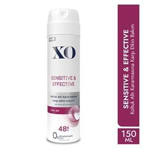 XO Deodorant 150ML Women-Kadın Sensitive & Effective (3 Lü Set)