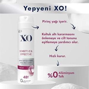 XO Deodorant 150ML Women-Kadın Sensitive & Effective (5 Li Set)