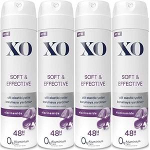 XO Deodorant 150ML Women-Kadın Soft & Effective (4 Lü Set)