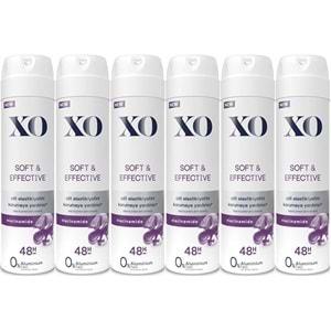 XO Deodorant 150ML Women-Kadın Soft & Effective (6 Lı Set)