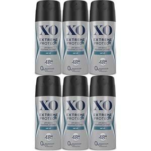 XO Deodorant 150ML Men-Erkek Extreme & Protect (6 Lı Set)