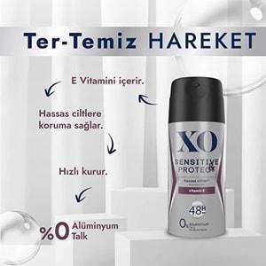 XO Deodorant 150ML Men-Erkek Sensitive & Protect (2 Li Set)