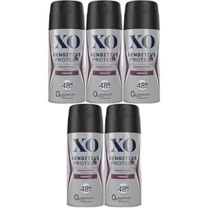 XO Deodorant 150ML Men-Erkek Sensitive & Protect (5 Li Set)