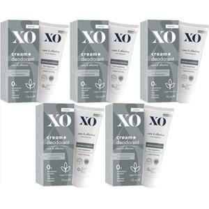 XO Krem Deodorant 75ML Unisex Care & Effective Parfümlü (5 Li Set)