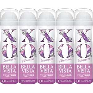 XO Deodorant 150ML Women-Kadın Bella Vista (5 Li Set)