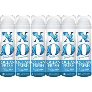 XO Deodorant 150ML Women-Kadın Ocean Fresh (6 Lı Set)