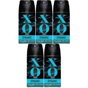 XO Deodorant 150ML Men-Erkek Dynamıc (5 Li Set)