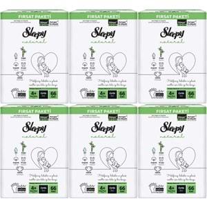 Sleepy Bebek Bezi Naturel Beden:4+ (9-16KG) Maxi Plus 396 Adet Ekstra Fırsat Pk