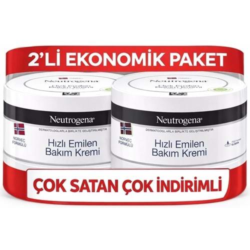 Neutrogena Norveç Formülü Hızlı Emilen Bakım Kremi 200ML+200ML 400ML Avantaj PK