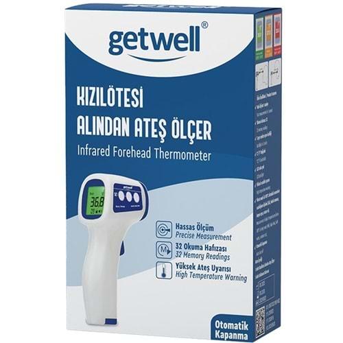 Getwell Ateş Ölçer Kızıl Ötesi Alından - Temassız - Uzaktan (Yetişkin & Bebek & Çocuk)