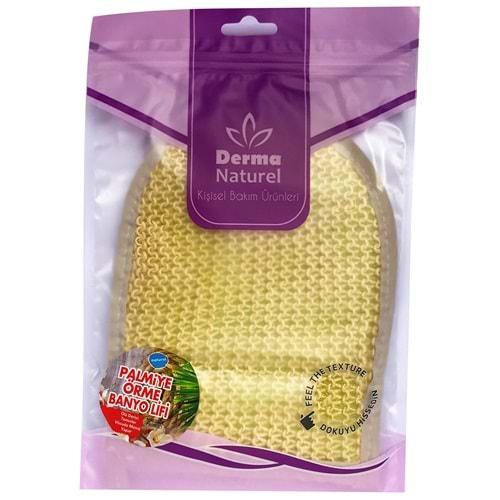 Derma Naturel Palmiye Lifi Örme Banyo Eldiveni (15*24CM) MS-04