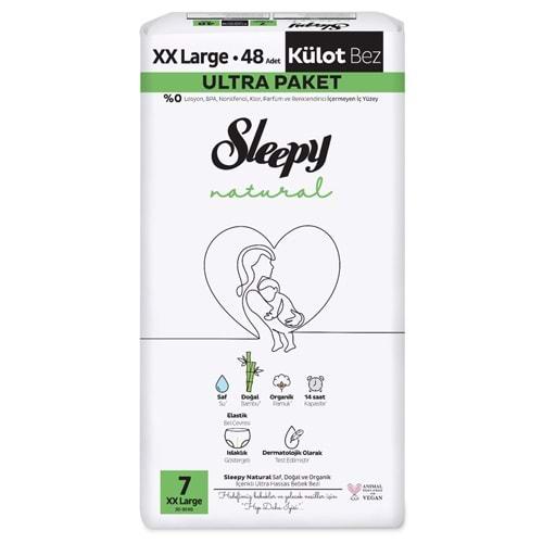 Sleepy Külot Bebek Bezi Natural Beden:7 (20-30KG) XX Large 48 Adet Ultra Pk