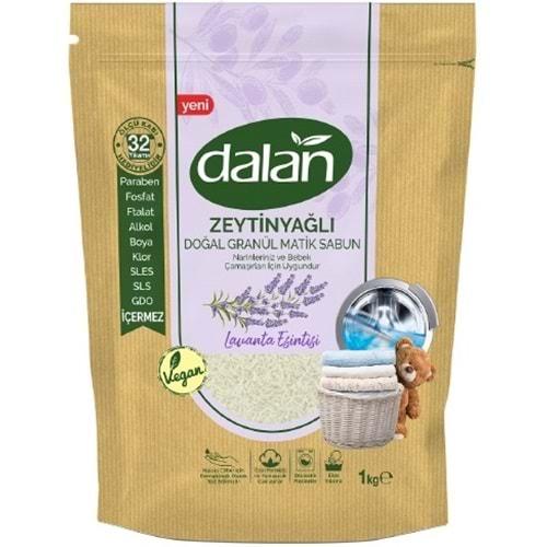 Dalan Doğal Granül Sabun Tozu 1Kg Doğal Bebekler İçin Lavanta Esintisi