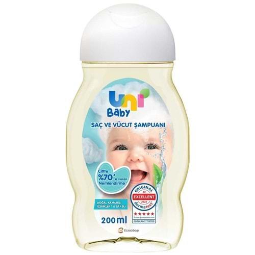 Uni Baby Bebek Saç ve Vücut Şampuanı 200ML Klasik