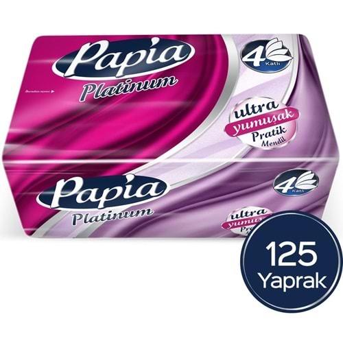 Papia Platinum Pratik Mendil 125 Yaprak (4 Katlı) Tekli Pk