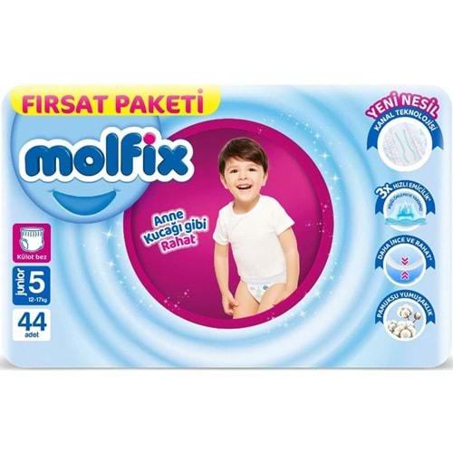 Molfix Külot Bebek Bezi Beden:5 (12-17KG) Junior 44 Adet Fırsat Pk