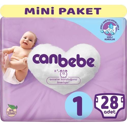 Canbebe Bebek Bezi Beden:1 (2-5Kg) Yeni Doğan 28 Adet Mini Pk